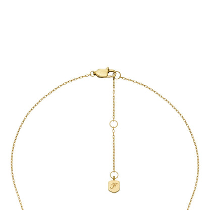 Fossil Collar jf04865710 classic mother of pearl de acero inoxidable en color dorado para dama