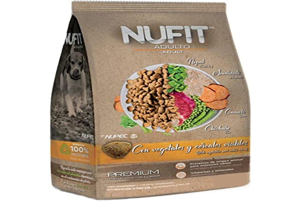 NUFIT Alimento Seco para Mascotas, Adulto, Beige, 8 kg