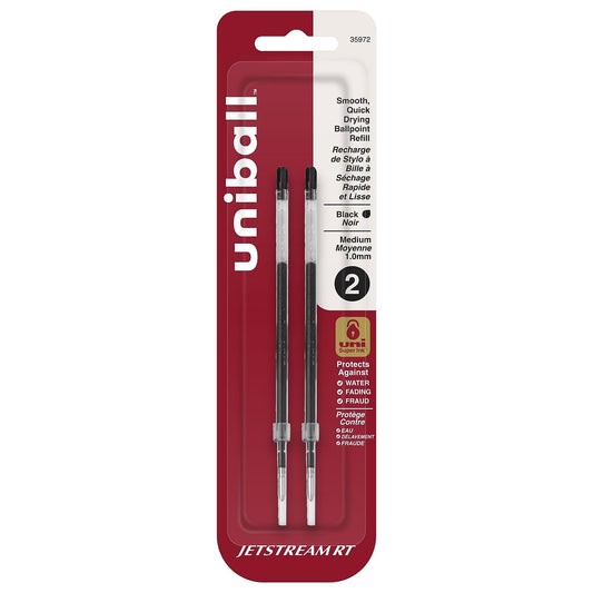 DYMO JETSTREAM RT Negro 2pieza(s) - Bolígrafo (Negro, Multicolor, De plástico, Metal, 1 mm, 2 pieza(s))