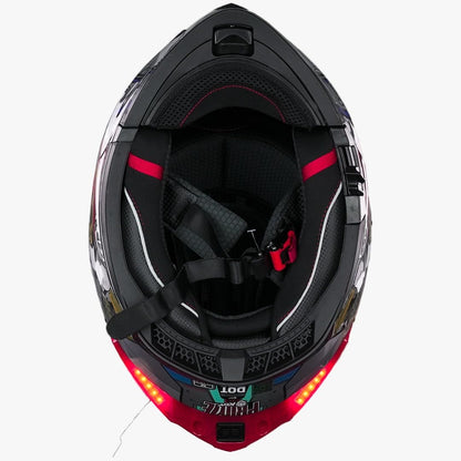 KOV Casco Transformers Optimus Prime Thunder ABATIBLE para Moto Certificado Dot