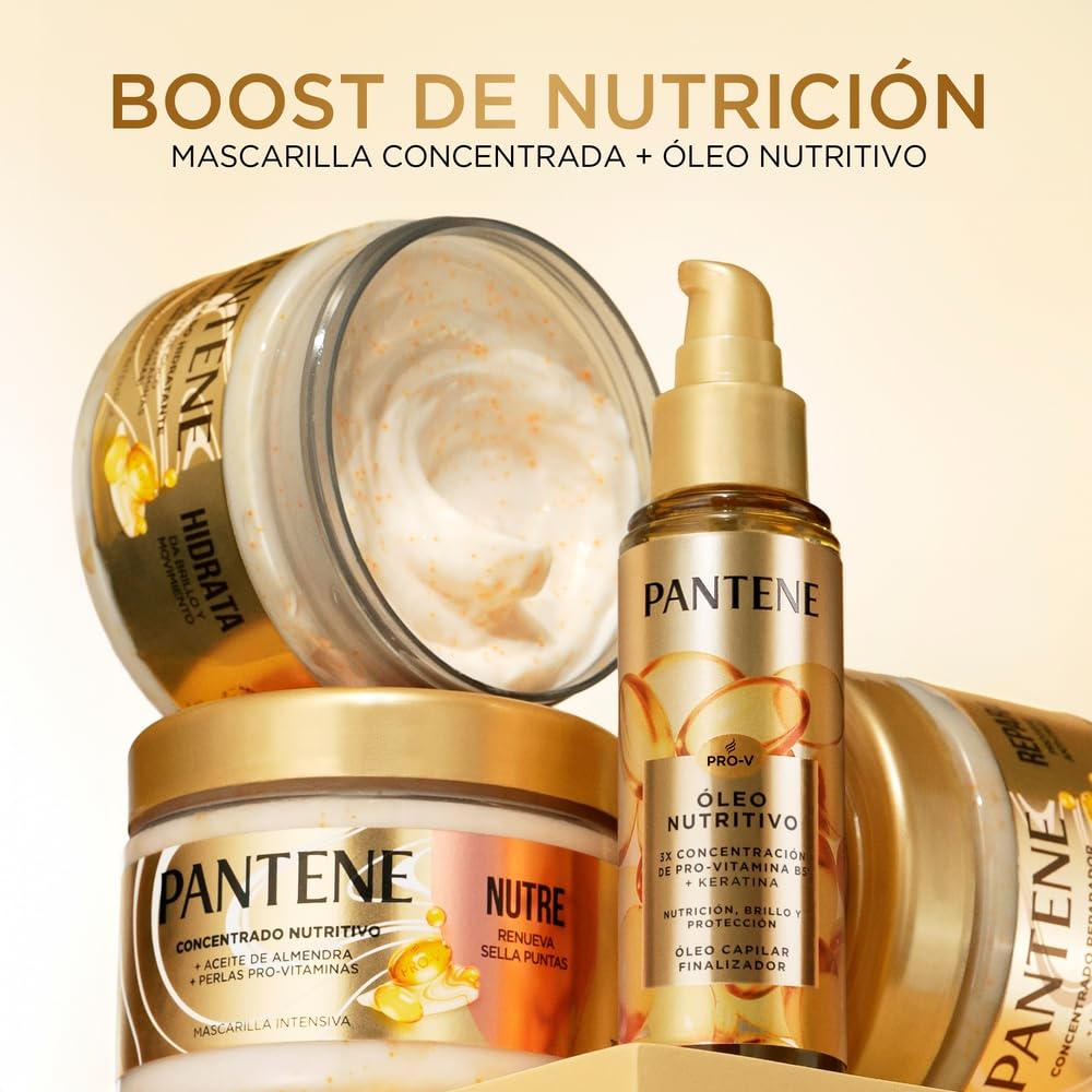 Pantene Aceite Para Cabello Nutre, Protege, Da Brillo Y Antifrizz Con Provitamina B5 95 ml