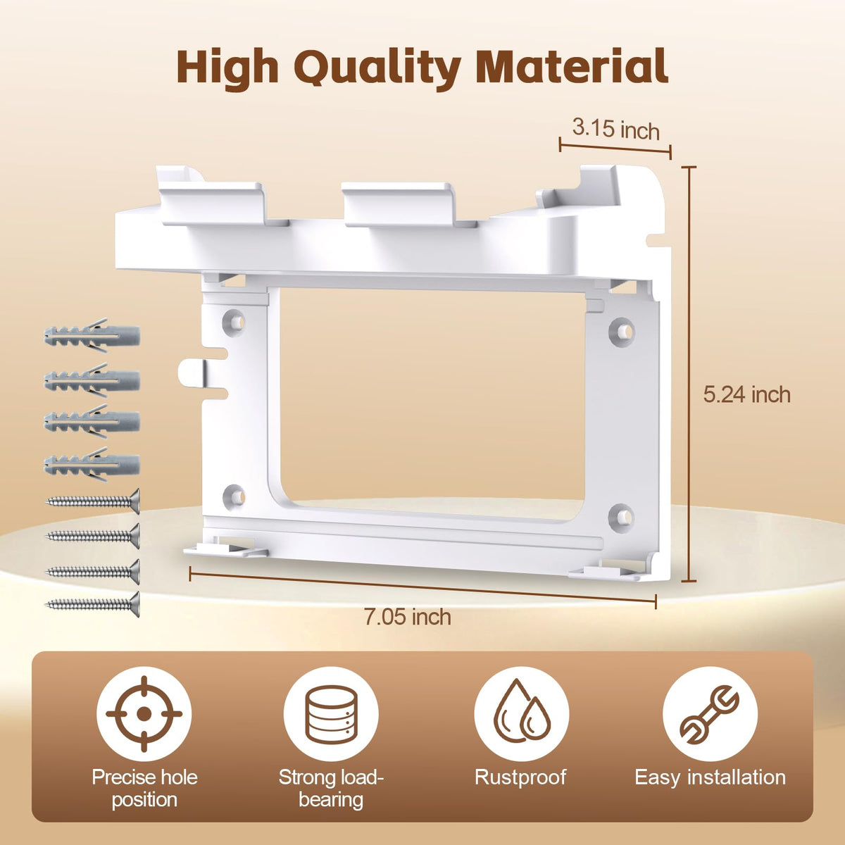 UBeesize Starlink Mount, estándar Gen 3 Router Wall Mount con Soporte de Cable, Soporte de Pared Todo en uno para Starlink Standard V3 Mesh Router y Fuente de alimentación
