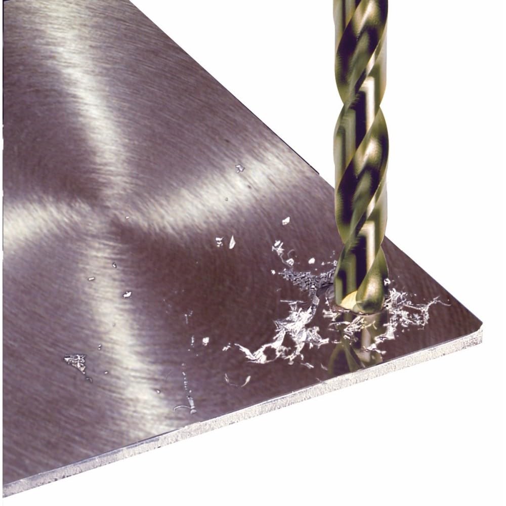 BOSCH CO2153 1 pieza 13/32 pulgadas x 5-1/4 pulgadas. Broca de metal cobalto para aplicaciones de perforación en metal de calibre ligero, acero de alto carbono, aluminio y acero aliado, hierro
