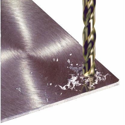 BOSCH CO2153 1 pieza 13/32 pulgadas x 5-1/4 pulgadas. Broca de metal cobalto para aplicaciones de perforación en metal de calibre ligero, acero de alto carbono, aluminio y acero aliado, hierro
