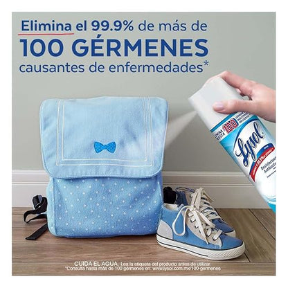 Lysol Aerosol Desinfectante Crisp Linen, 3 Pack de 354g