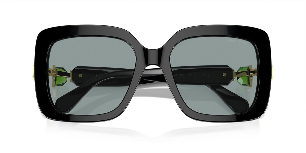 Swarovski 0SK6001 Gafas de Sol para Mujer, Forma Square Color Negro