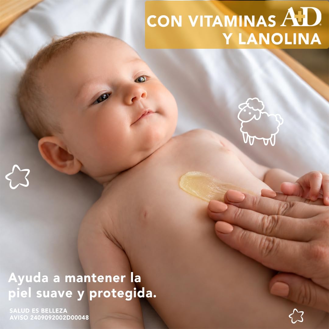 A+D Original Prevent Pomada para Rozaduras de Pañal para Bebés 454g | Formato Familiar
