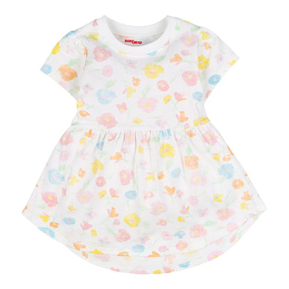 Baby Creysi Vestido de Manga Corta para Niña Ropa Casual de 100% Algodón en Tejido Jersey Suave One For You