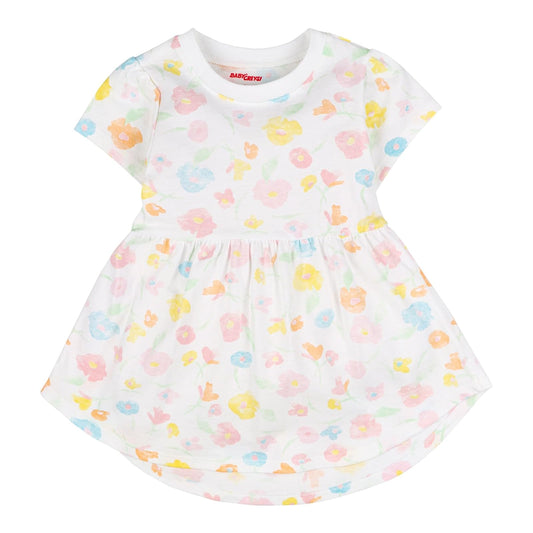 Baby Creysi Vestido de Manga Corta para Niña Ropa Casual de 100% Algodón en Tejido Jersey Suave One For You