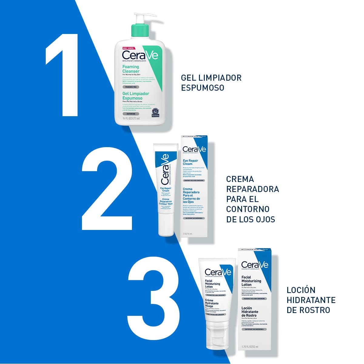CeraVe Loción Facial PM, Crema Reparadora de Noche con Textura Ultraligera, Fórmula con Ácido Hialurónico y Niacinamida que Restaura la Barrera Cutánea, Piel Normal a Seca, 52 ml.
