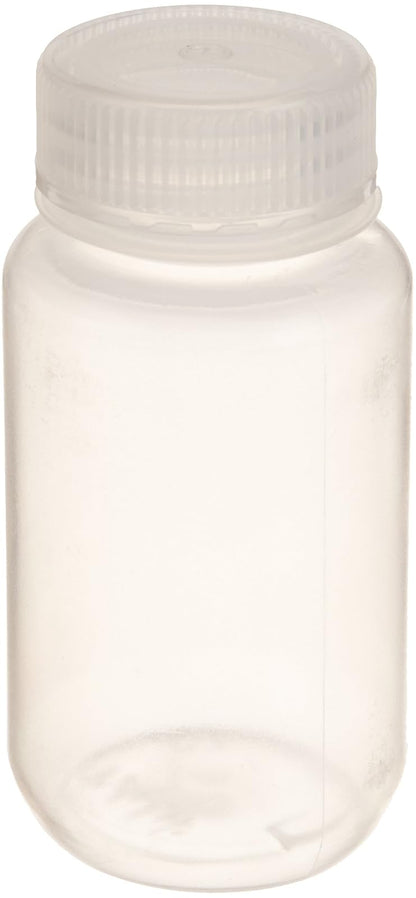 United Scientific 33307 Botellas de reactivo de boca ancha de polipropileno, capacidad de 125 ml (paquete de 12)