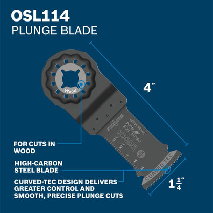 Bosch OSL003VP 3 pieza(s) Starlock - Juego de cuchillas oscilantes multiherramienta