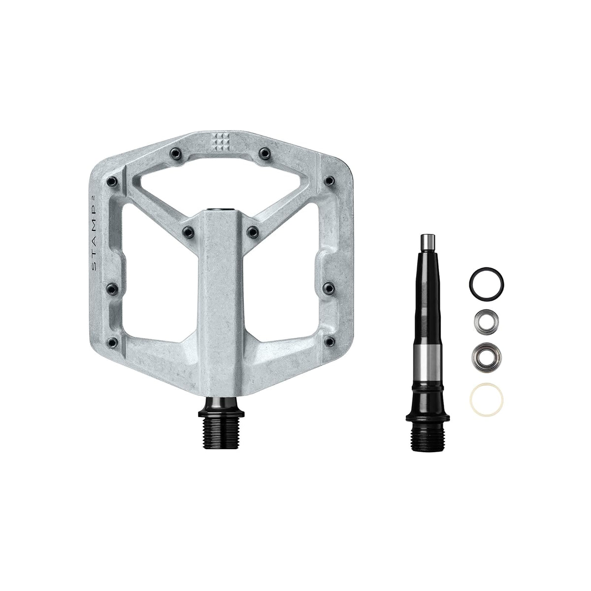 Crankbrothers Stamp Flat BMX/MTB Bike Pedal - Platform Bicycle Pedal, Minimal Profile, Adjustable Grip