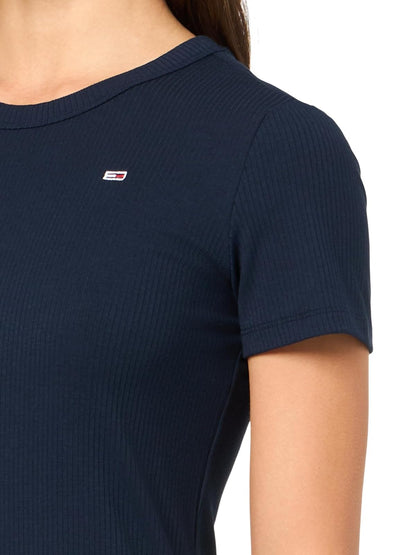 Tommy Jeans Bodycon Midi Dress with Logo Detail Vestido Mujer