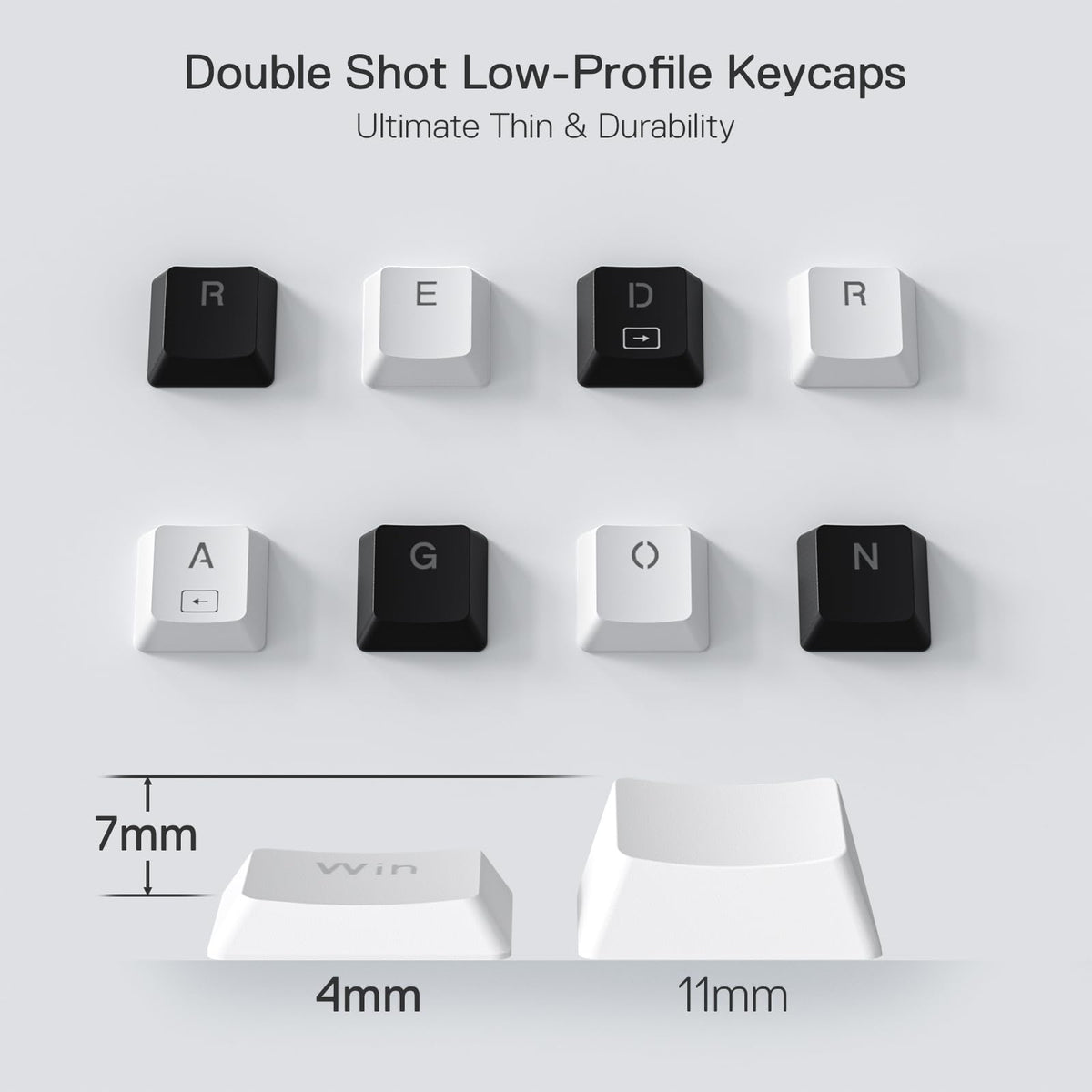 Teclado Gamer Redragon Horus K632-rgb Blanco Idioma Inglés Us Tamaño 60%, Alámbrico.