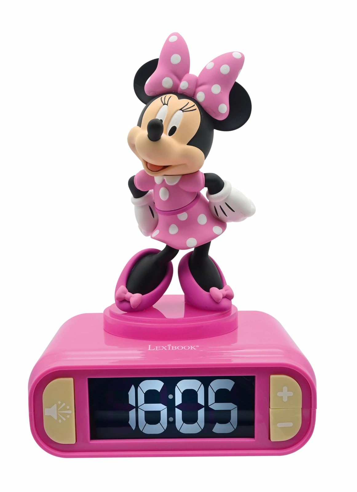 Lexibook Disney Stitch Reloj Despertador con Luz Nocturna - Disney Minnie
