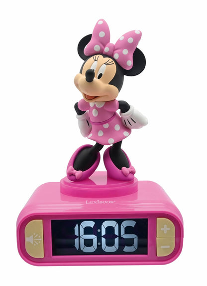 Lexibook Disney Stitch Reloj Despertador con Luz Nocturna - Disney Minnie