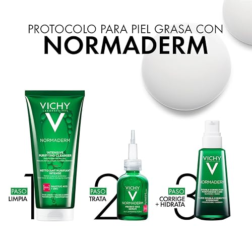 Vichy Normaderm Doble Corrección Anti-imperfecciones Dermatológico 50ml | Tratamiento Anti-Imperfecciones Hidratante que Corrige Brotes, Marcas, Reduce Poros y Regenera la Piel con Ácido Salicílico