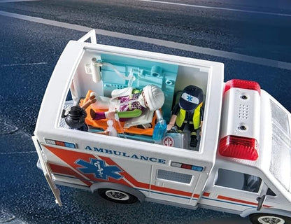 Playmobil City Action 71232 Ambulancia con con Accesorios y 3 Figuras