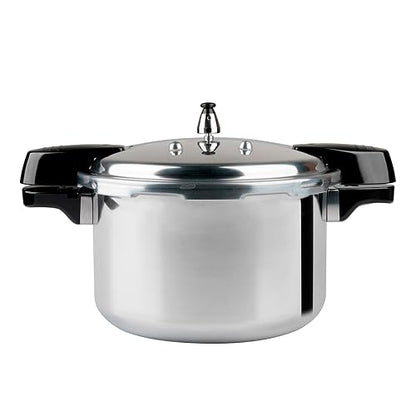 Ekco | Olla Express de 11 Litros Aluminio con 6 Sistemas de Seguridad | Cuerpo y tapa de aluminio, Cocción rápida, Mangos de baquelita, Cierre hermético, Certificado NOM
