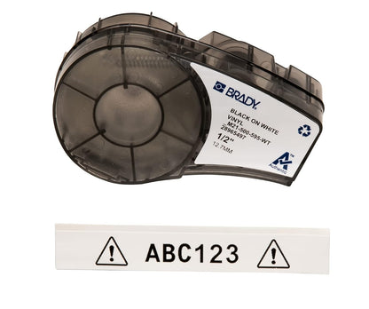 Brady M21 Cinta de Vinilo para Etiquetadora BMP21, Colores y Anchos Surtidos - M21-500-595-WT - .5"