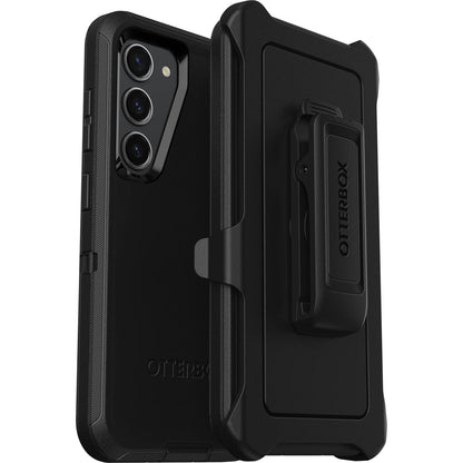 OtterBox - Funda para Galaxy S23 Defender Series, Color Negro, Resistente y Duradero, con protección de Puerto, Incluye Soporte de Clip de Funda