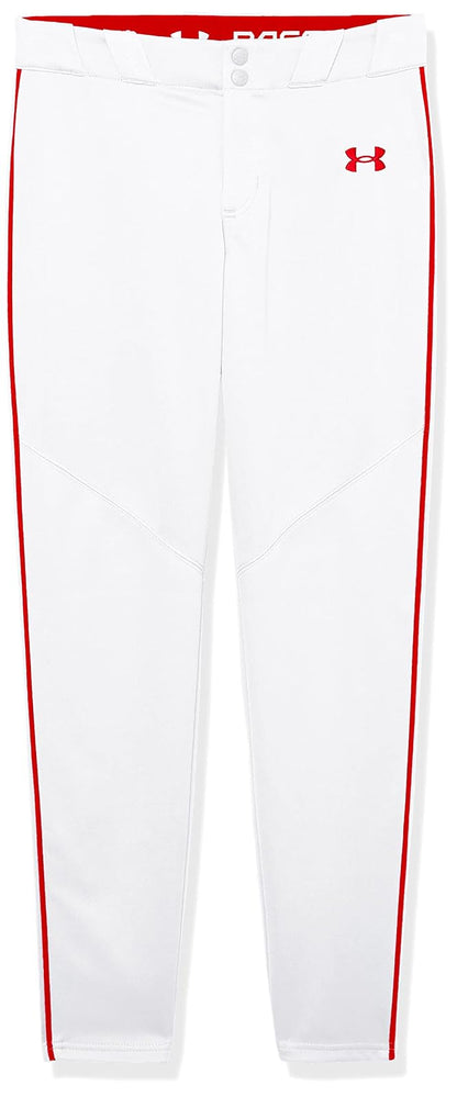 Under Armour Pantalón de Béisbol Utilitario para Niño - (103) Blanco - Rojo - Rojo - XL