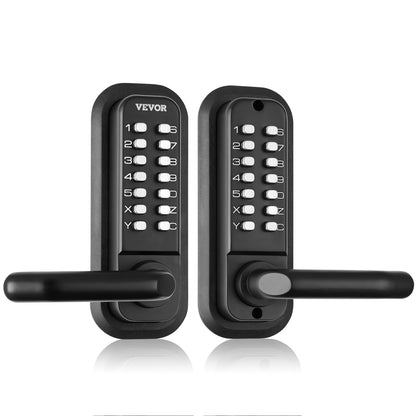 VEVOR Cerradura de Puerta Mecánica sin Llave con Teclado de 14 Dígitos - Embedded-Double Side Keyboard