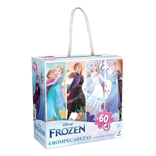 Novelty Corp - Rompecabezas 4 en 1 para Niños de Frozen
