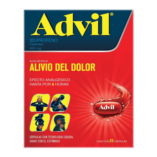 Advil Analgésico 400 mg 20 caps