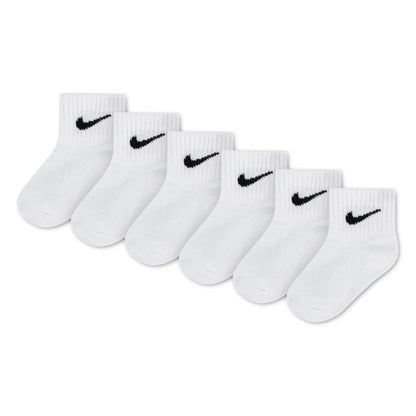 Nike Paquete de 6 Calcetines para Bebé y Niño Pequeño - 12-24 Meses - Blanco