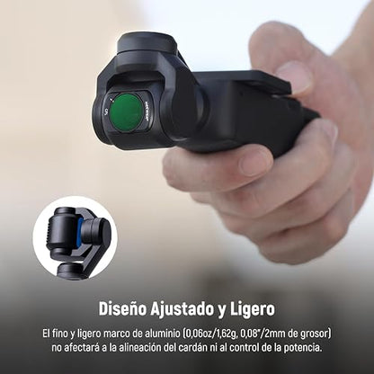 NEEWER Juego Filtro Magnético ND Compatible con dji Osmo Pocket 3 / Pocket 4 / Xtra Muse,CPL ND (8/16/32/64/128/256/1000) ND8/PL ND16/PL ND32/PL ND64/PL LPR Difusión Negra 1/4