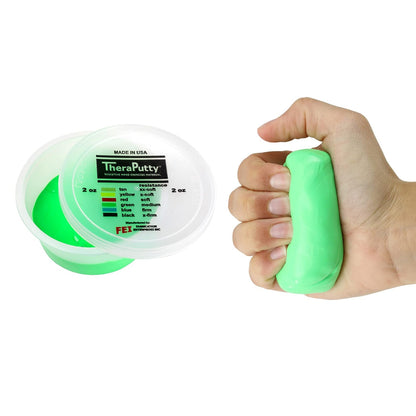 CanDo TheraPutty - Masilla de ejercicio de mano estándar para rehabilitación, ejercicios, terapia de manos, terapia ocupacional, fortalecimiento de manos, mejora las habilidades motoras, alivio del estrés