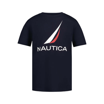 Nautica Boys' Sail Screen Print Graphic Tee - 10-12 - Clase J Sport Navy