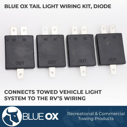 Blue Ox bx8848 4 diodos luz trasera Kit de cableado
