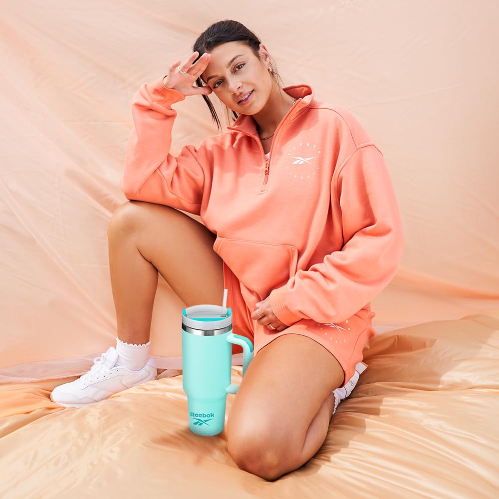 Reebok Vaso con funda y estuche Verde 1200 ML