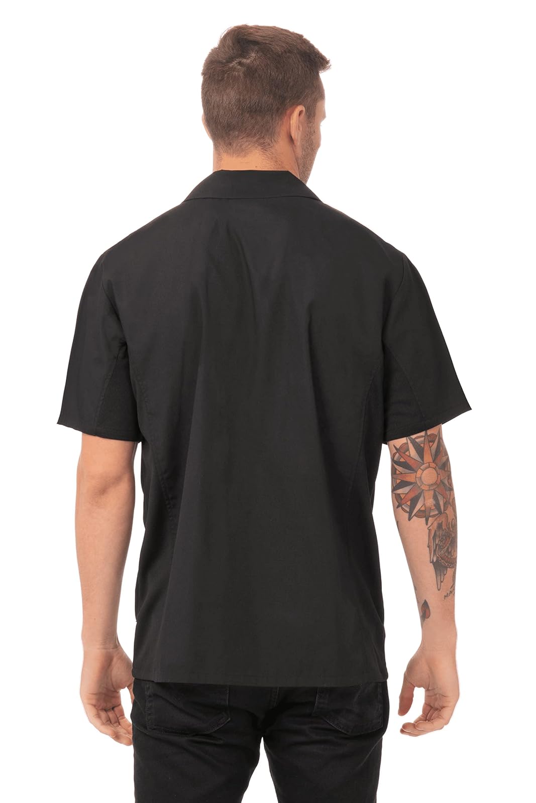 Chef Works Cool Camisas de ventilación para Cocinero, Negro, Large