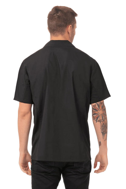 Chef Works Cool Camisas de ventilación para Cocinero, Negro, Large