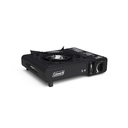 Coleman Classic - Estufa de butano de 1 quemador, estufa de camping portátil con funda de transporte y botón de arranque, incluye control preciso de temperatura y 7.650 BTU de potencia para camping,