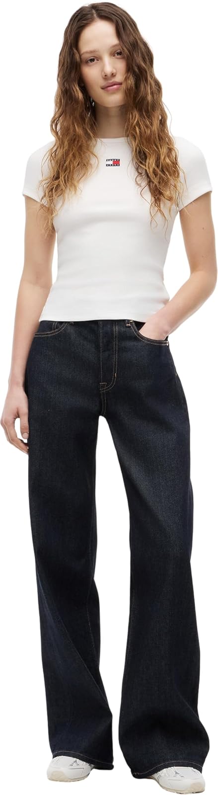 Tommy Jeans Playera Manga Corta para Mujer