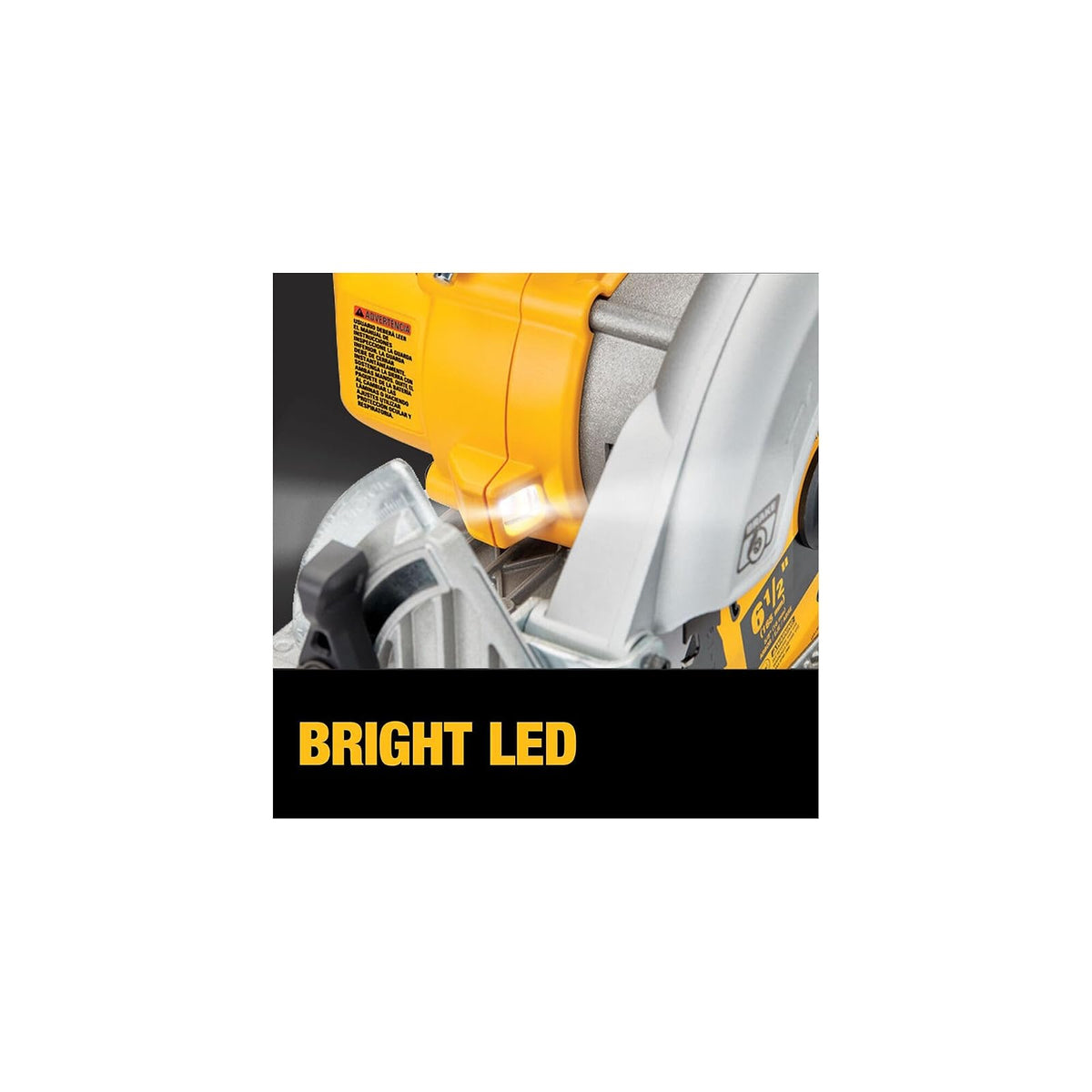 DEWALT 20V Max* 6-1/2 In. Sierra Circular Inalámbrica Sin Escobillas, Solo Herramienta (Dcs565B)