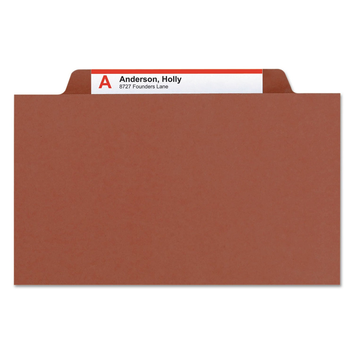 Smead Carpeta de clasificación de Pressboard con cierres SafeSHIELD, 1 divisor, expansión de 2 pulgadas, tamaño legal, rojo, 10 por caja (18775)