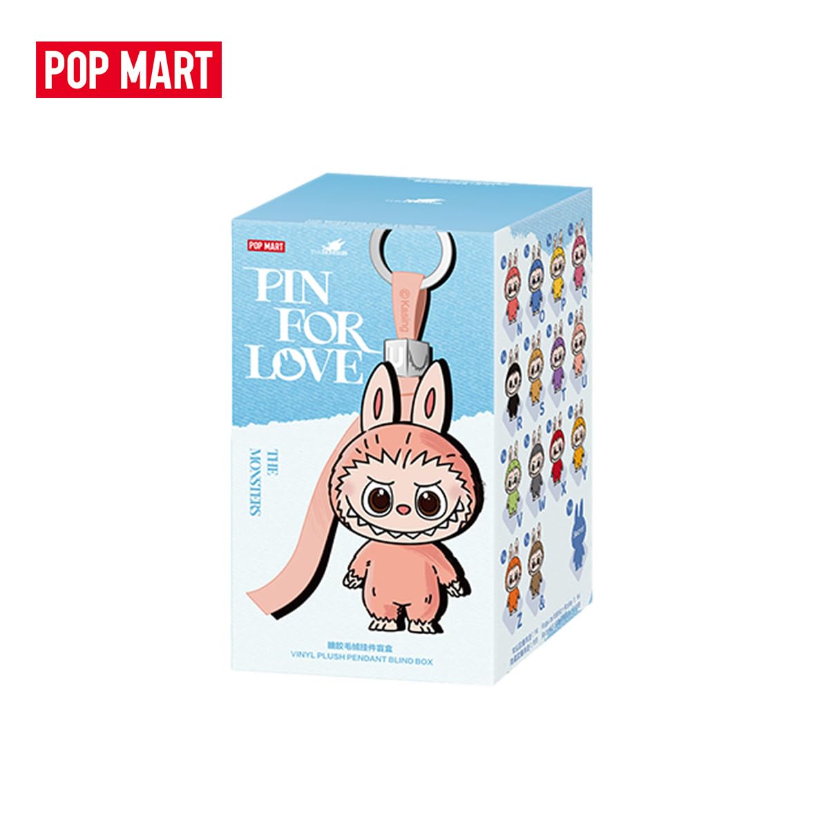POP MART: Labubu The Monsters - Series Pin for Love Series Vinyl Plush Pendant