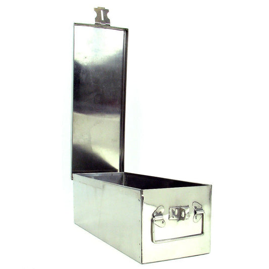 Stalwart 75-005 Metal Storage Lock Box, 12" | Cómoda de almacenamiento de metal duradera con diseño apilable para asegurar objetos de valor, dinero, joyas y armas