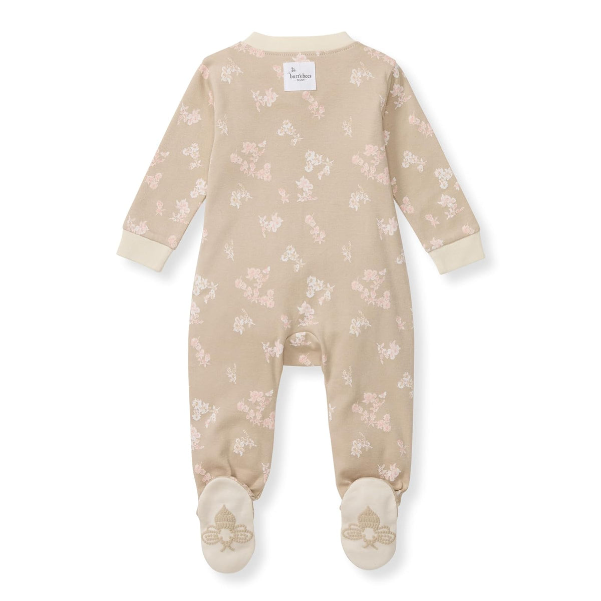 Burt's Bees Baby Pajamas Sleep and Play, Soft 100% Organic Cotton One-piece Pj With Non-slip Bee Grip Footies, Newborn Essentials Durmientes para bebés y niños pequeñosbebés niñas