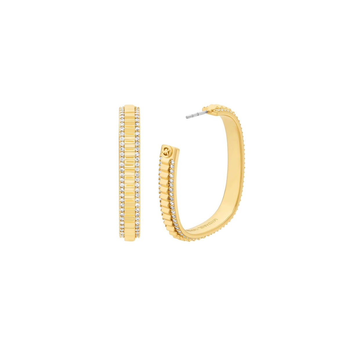 Aretes de aro grandes Lexington de Michael Kors para mujer, MKJ8612710