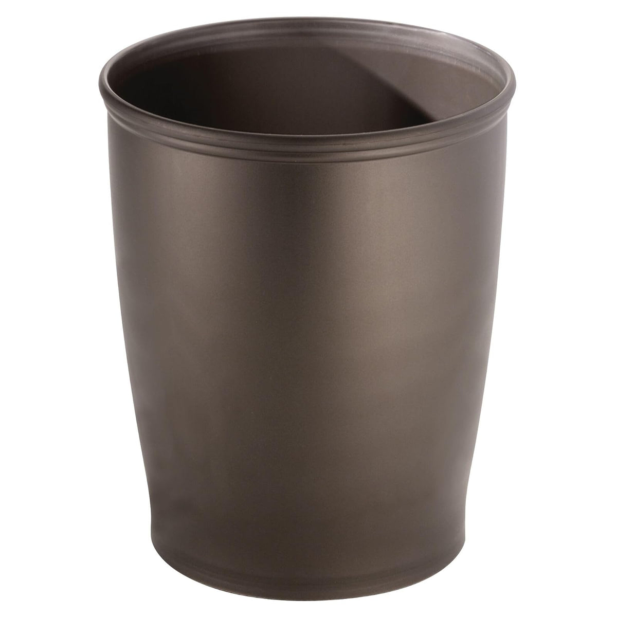 InterDesign Kent Porta Rollos de Papel Higiénico de Pie, Negro - round waste can