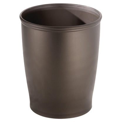 InterDesign Kent Porta Rollos de Papel Higiénico de Pie, Negro - round waste can