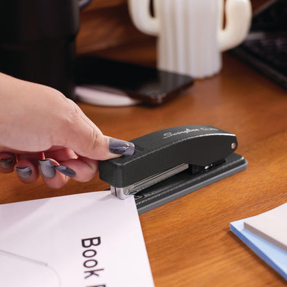 Swingline Cub Grapadora compacta de metal, negro mate (S701068)
