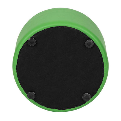 Flash Furniture Nicholas Círculo Flexible de Asiento Suave para aulas y guarderías, Altura del Asiento de 12 Pulgadas (Verde)